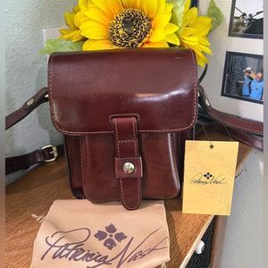NWT Patricia Nash Lari Crossbody Bag Vintage Vegetable Tanned Leather